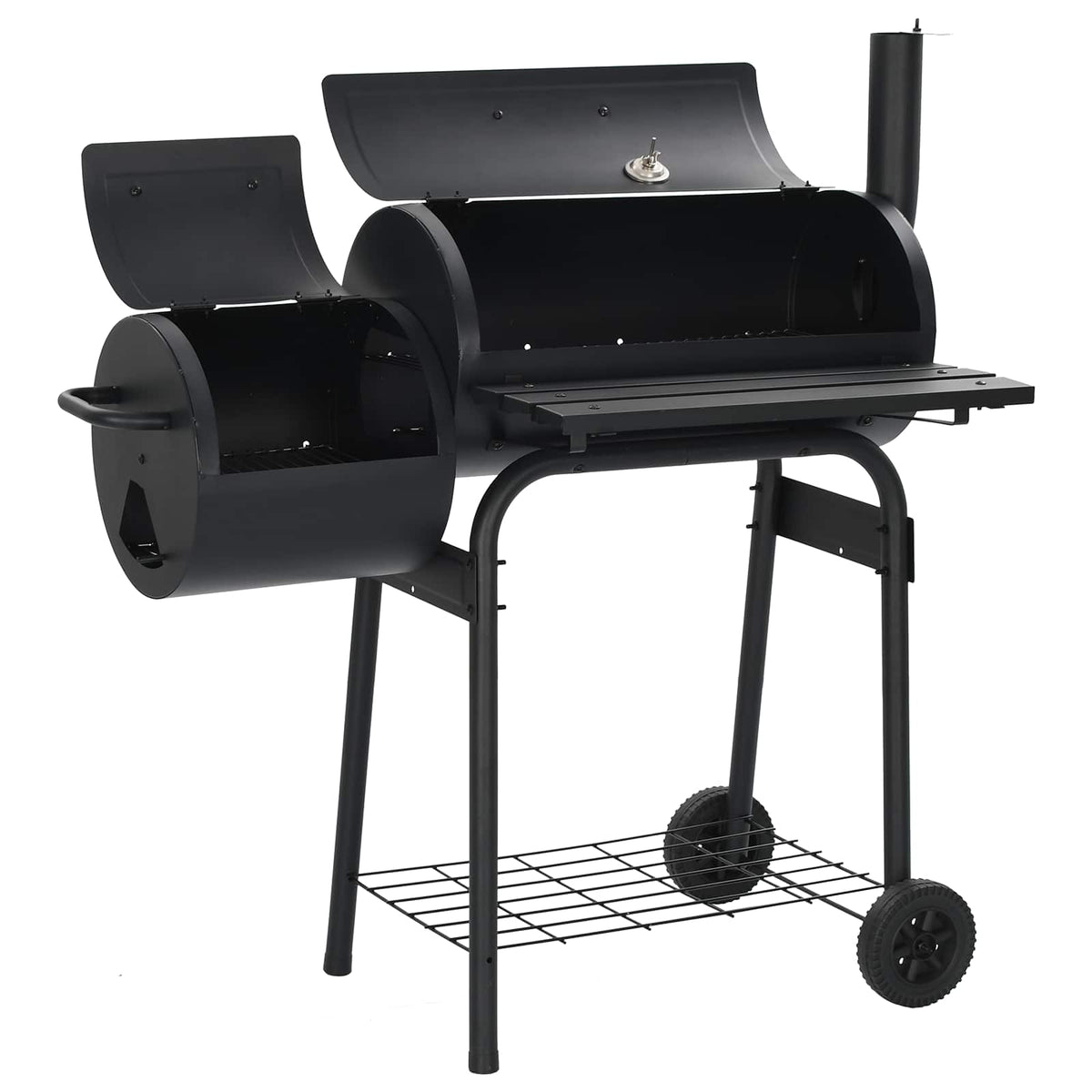vidaXL Outdoor Grill 103 x 60 x 113 cm Steel Black 4