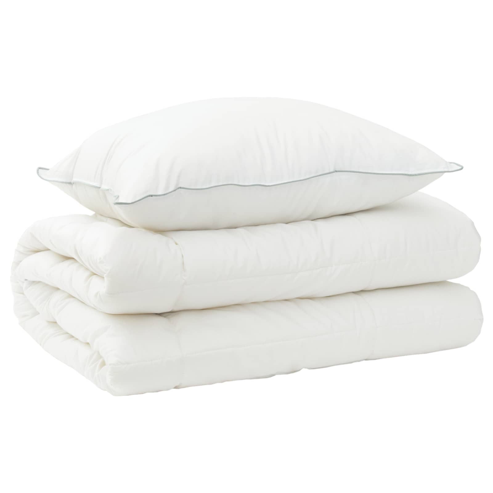vidaXL Duvet and Pillow Set 2 pcs 152x203 cm 4 Seasons 300 GSM Wool 2