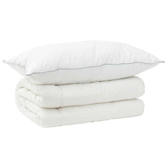 vidaXL Duvet and Pillow Set 2 pcs 140x200 cm Winter 450 GSM Wool White 2