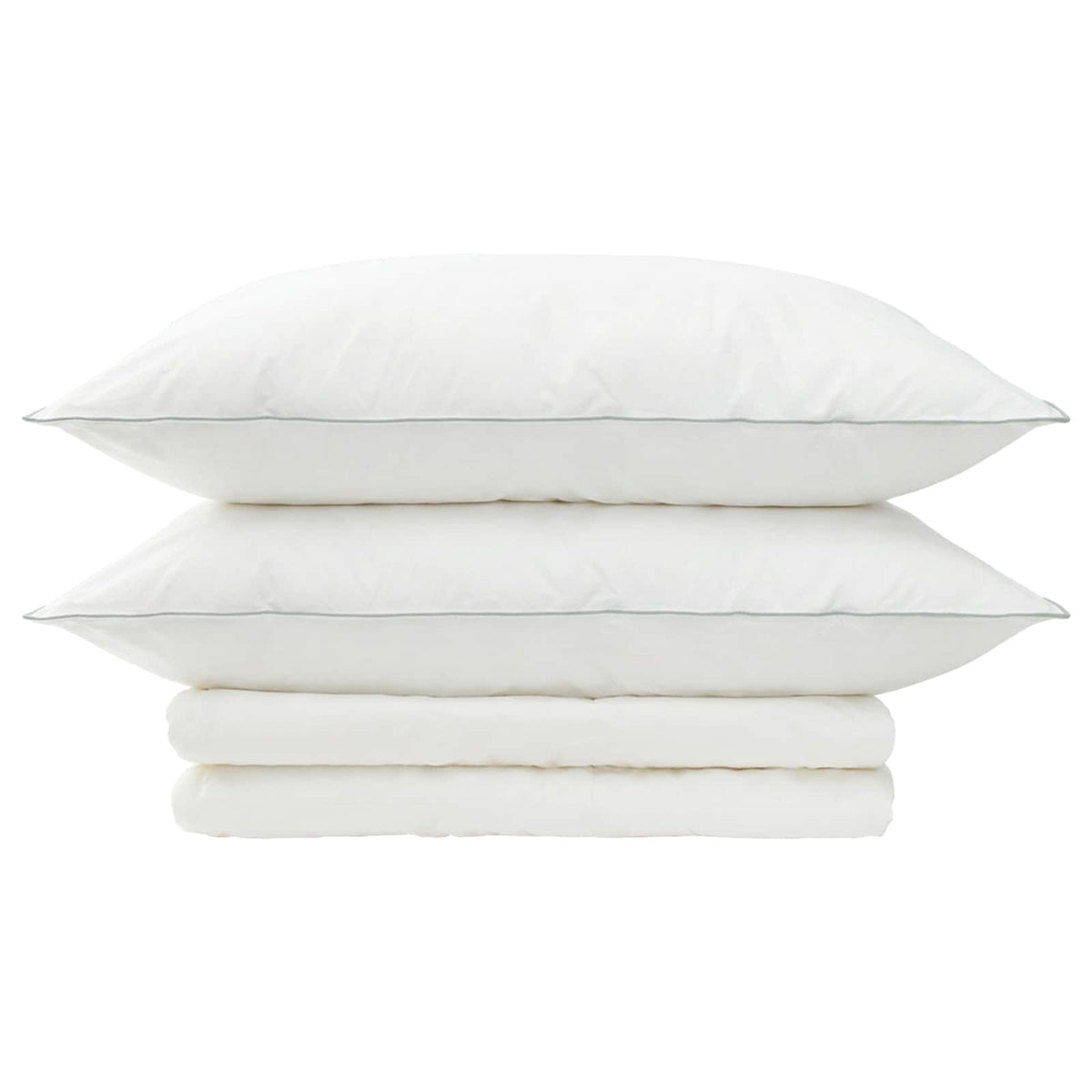 Duvet and Pillow Set 3 pcs 200x200 cm Summer 140 GSM Wool White 40 x 60 cm