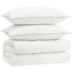 Duvet and Pillow Set 3 pcs 220x240 cm 4 Seasons 140+220 GSM 40 x 80 cm