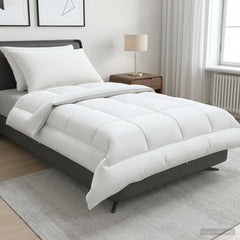 vidaXL Duvet and Pillow Set 3 pcs 140x220 cm Summer 200 GSM Wool White 1