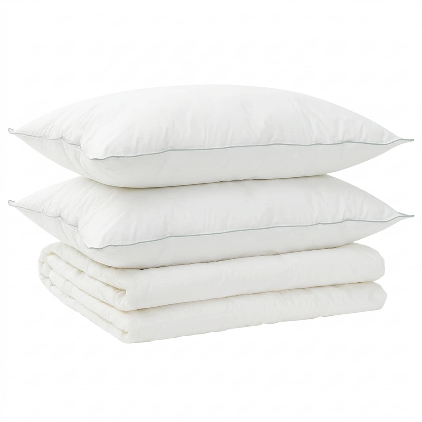 vidaXL Duvet and Pillow Set 3 pcs 155x220 cm Summer 200 GSM Wool White 2