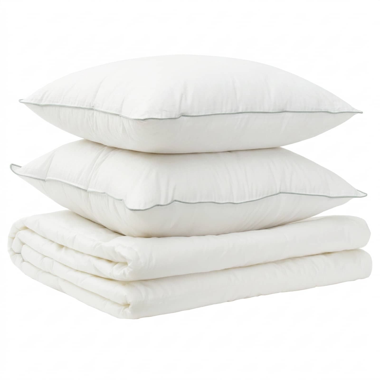 vidaXL Duvet and Pillow Set 3 pcs 155x220 cm Summer 200 GSM Wool White 2