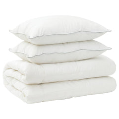 vidaXL Duvet and Pillow Set 3 pcs 135 x 220 cm 4 Seasons 300 GSM Wool 2