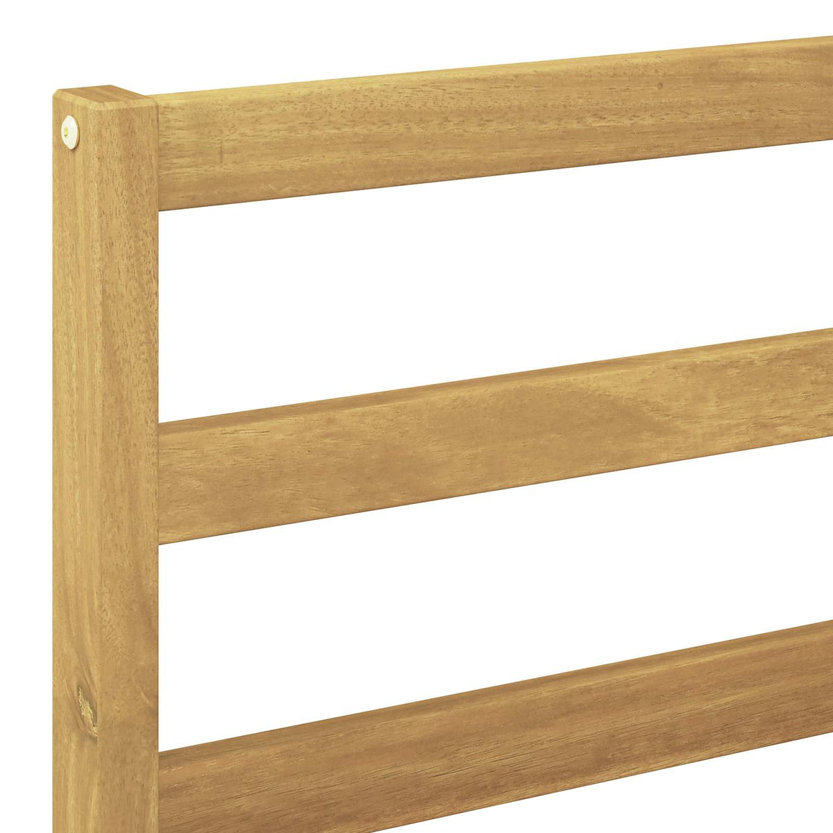 Outdoor Sofa Solid Acacia Wood White Horizontal slats
