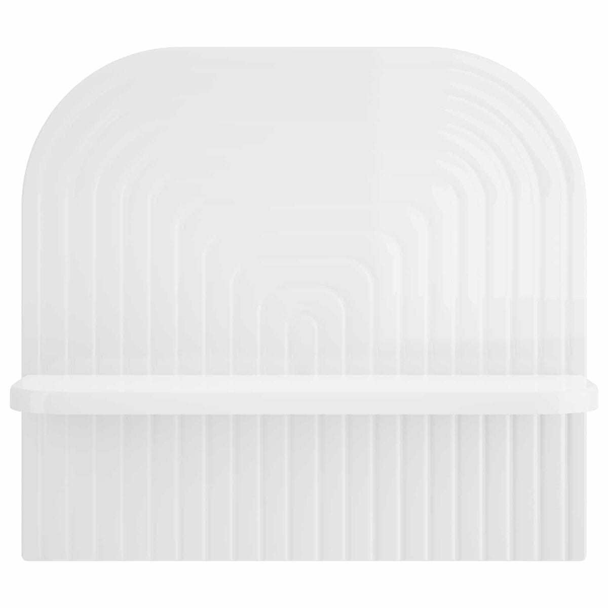 vidaXL Wall Shelf 2 pcs High Gloss White 41 x 13.5 x 37.5 cm 4