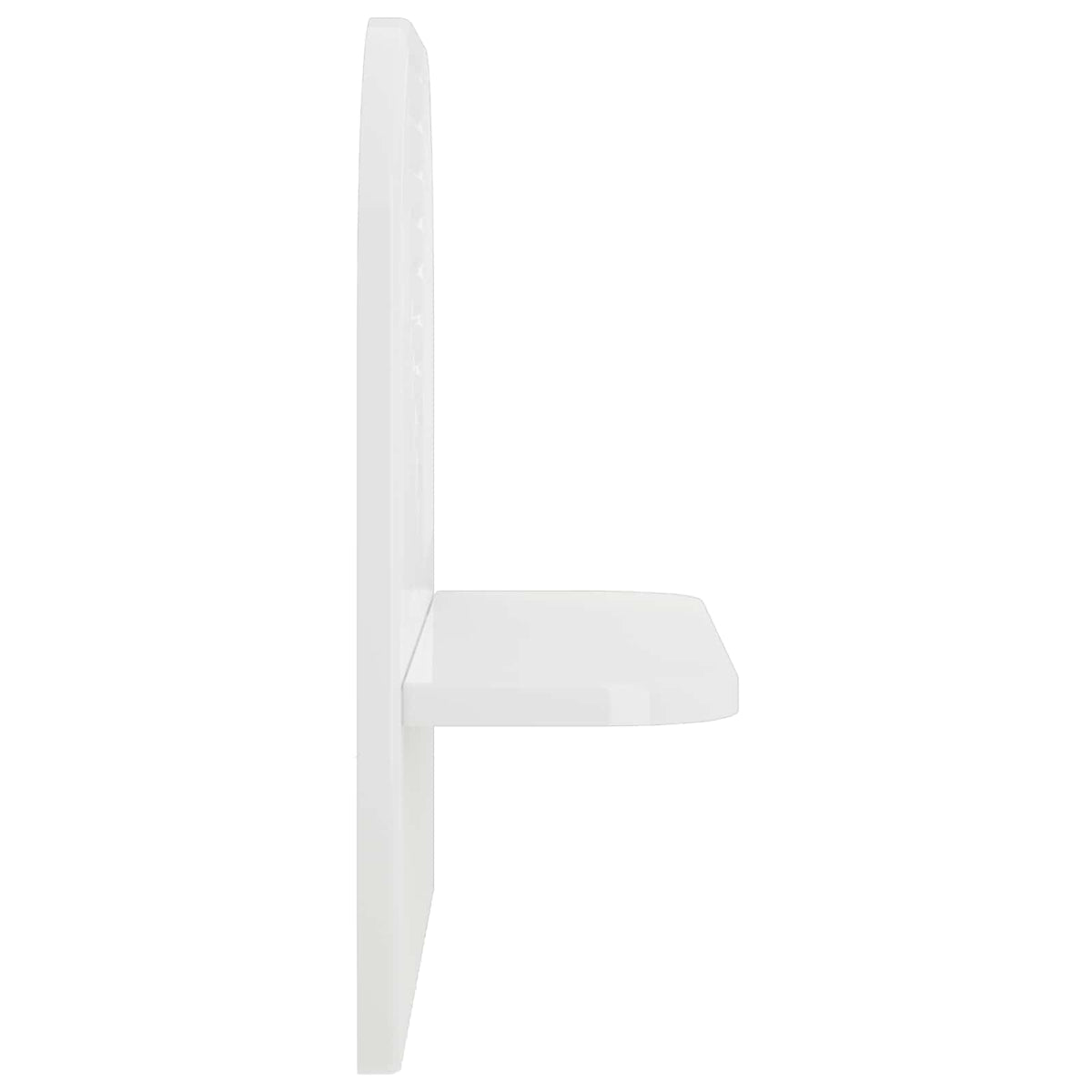 vidaXL Wall Shelf 2 pcs High Gloss White 41 x 13.5 x 37.5 cm 5
