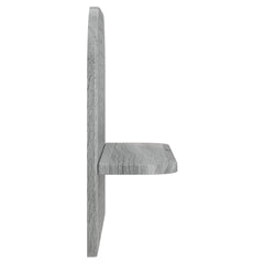 vidaXL Wall Shelf 2 pcs Grey Sonoma 41 x 13.5 x 37.5 cm 5