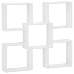 Wall Shelf 99.5 x 17 x 91 cm Engineered Wood White