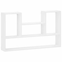 vidaXL Wall Shelf White 100 x 17 x 60 cm Engineered Wood 2