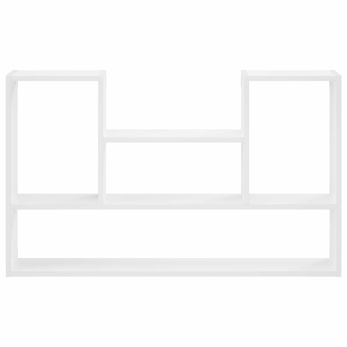 vidaXL Wall Shelf White 100 x 17 x 60 cm Engineered Wood 3