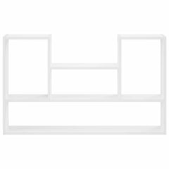 vidaXL Wall Shelf White 100 x 17 x 60 cm Engineered Wood 3