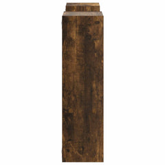 vidaXL Wall Shelf Smoked Oak 100 x 17 x 60 cm Engineered Wood 4