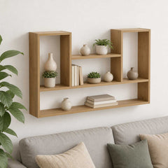 vidaXL Wall Shelf Artisan Oak 100 x 17 x 60 cm Engineered Wood 1