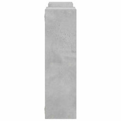 Wall Shelf Concrete Grey Engineered Wood, image 4