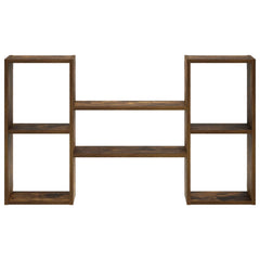 Wall Shelf Smoked Oak Engineered Wood, image 3