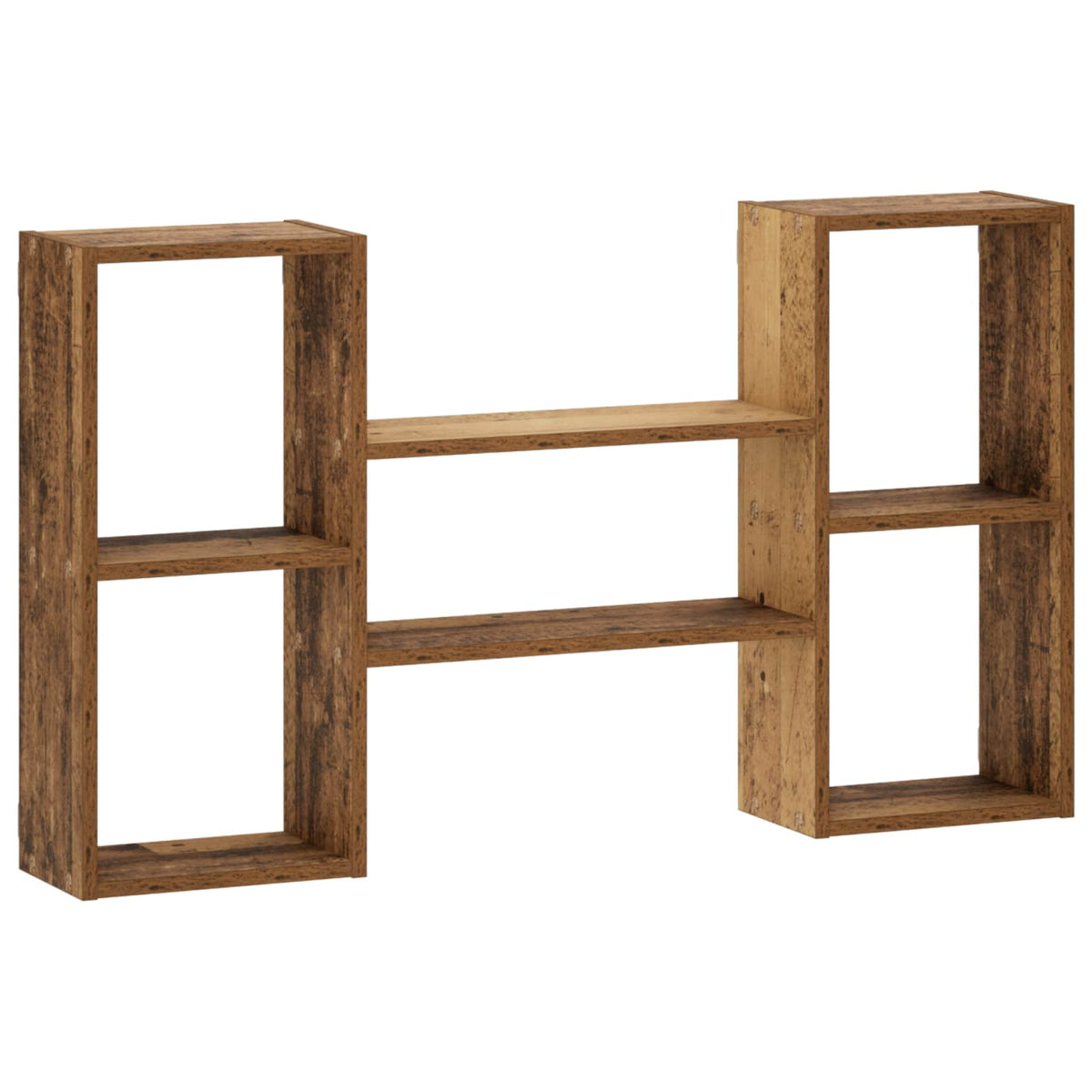 vidaXL Wall Shelf Old Wood 102 x 17 x 59 cm Engineered Wood 2