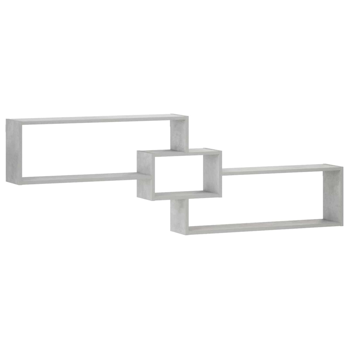 Wall Shelf 158 x 17 x 53 cm Engineered Wood Concrete grey