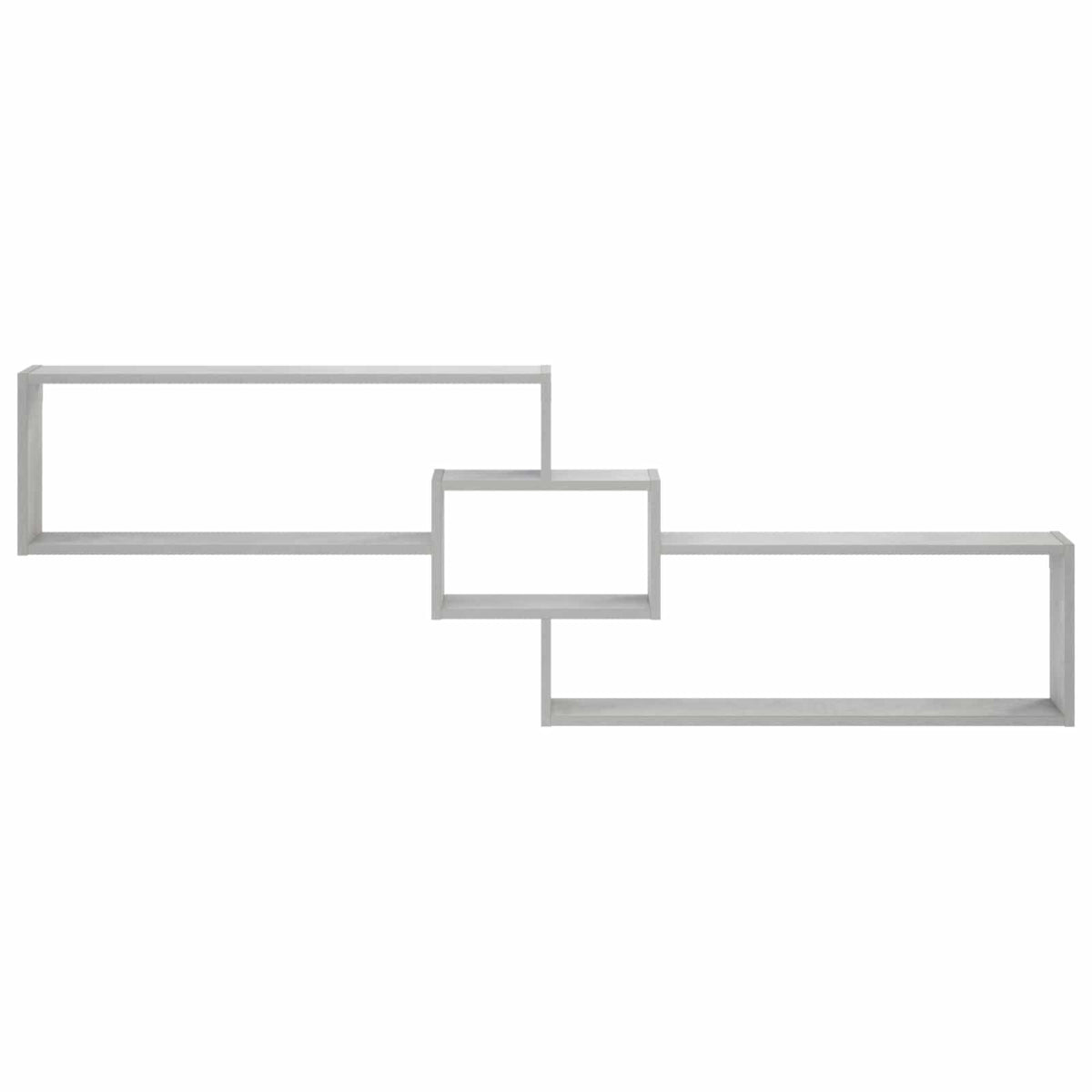 Wall Shelf 158 x 17 x 53 cm Engineered Wood Concrete grey
