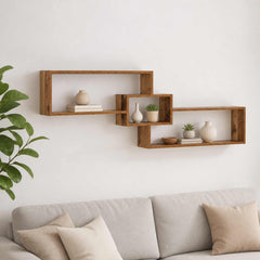 Wall Shelf Old Wood Engineered Wood