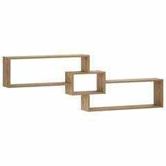 vidaXL Wall Shelf Artisan Oak 158 x 17 x 53 cm Engineered Wood 2