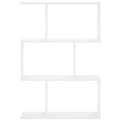 Wall Shelf White Engineered Wood, image 3