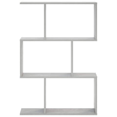 Wall Shelf Concrete Grey Engineered Wood, image 3