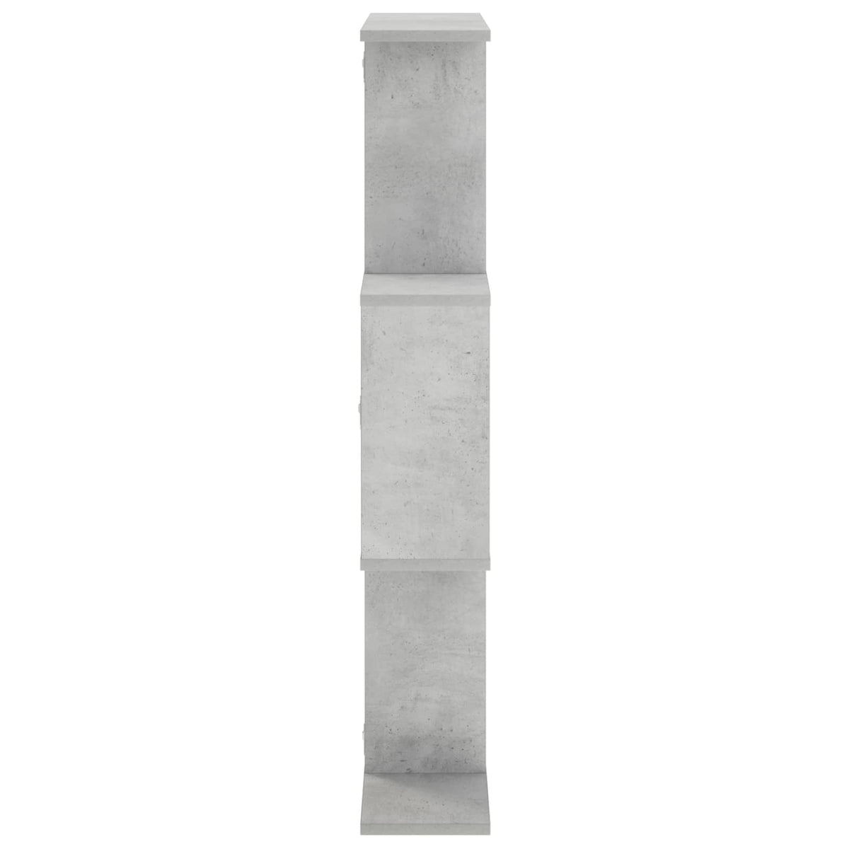Wall Shelf Concrete Grey Engineered Wood, image 4