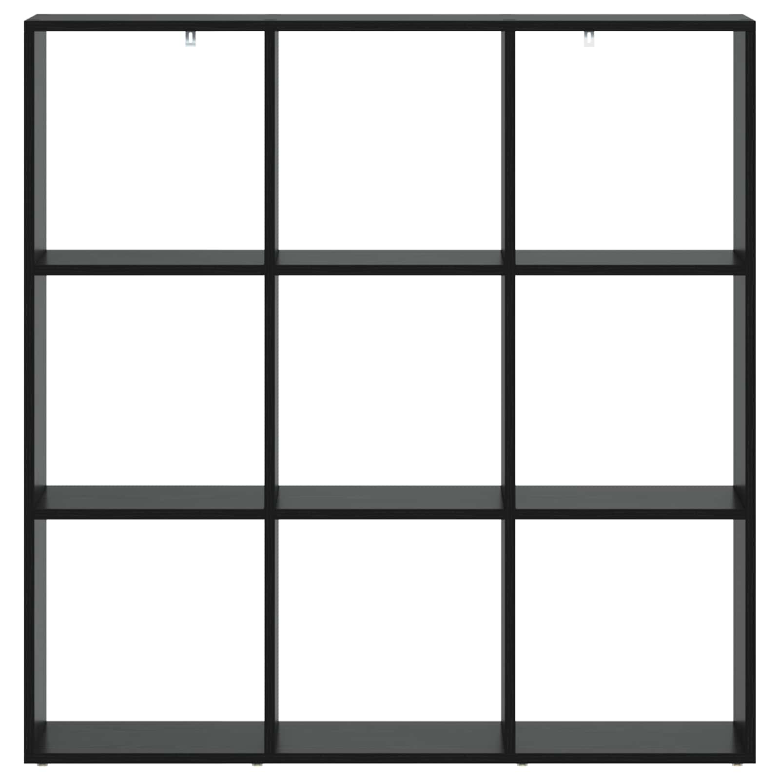 vidaXL Book Cabinet 102 x 29 x 103.5 cm Engineered Wood Black Oak 5