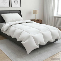 90% Goose Down Duvet Set FULDA 2 pcs 135 x 200 cm Winter White 50 x 70 cm