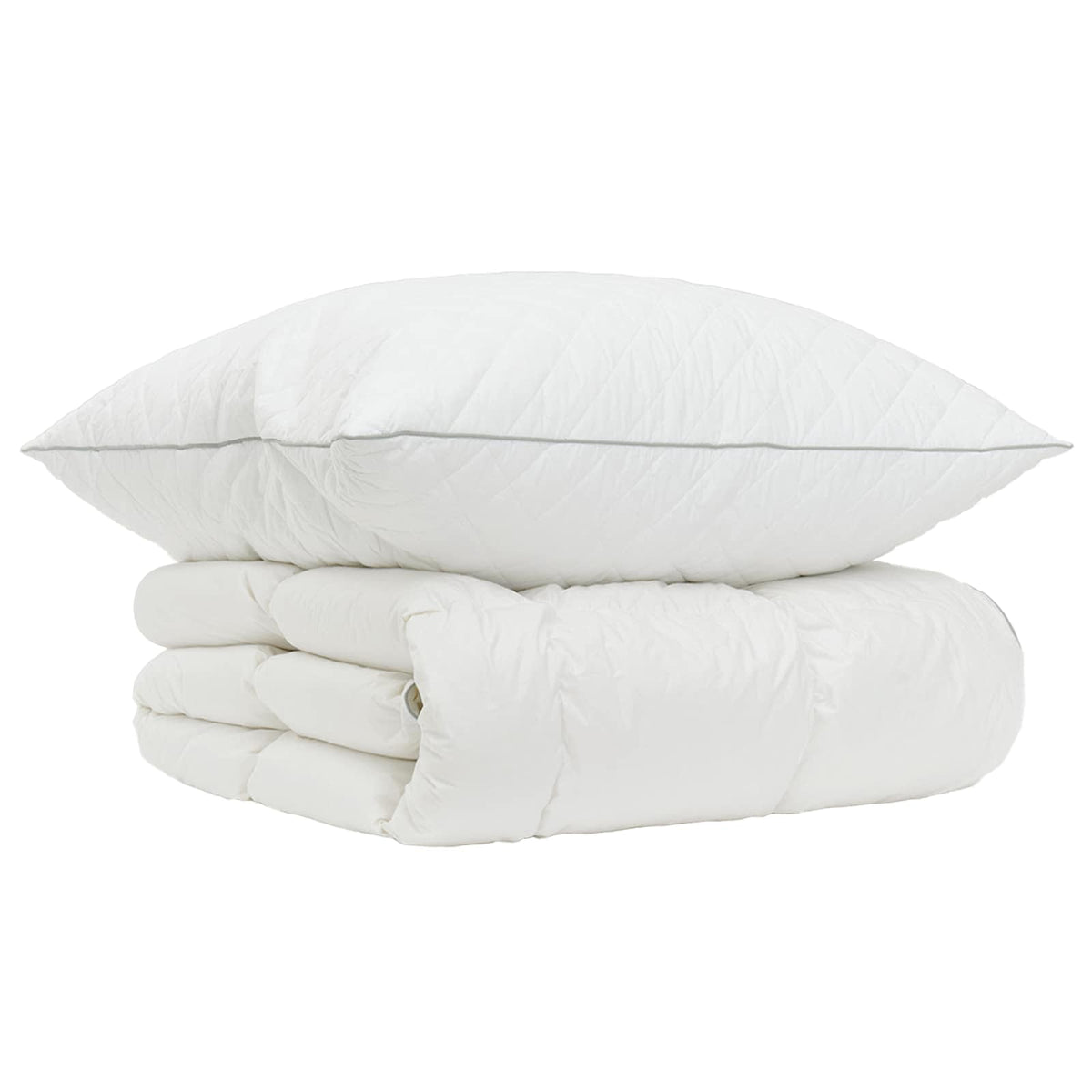 90% Goose Down Duvet Set FULDA 2 pcs 135 x 200 cm Winter White 80 x 80 cm
