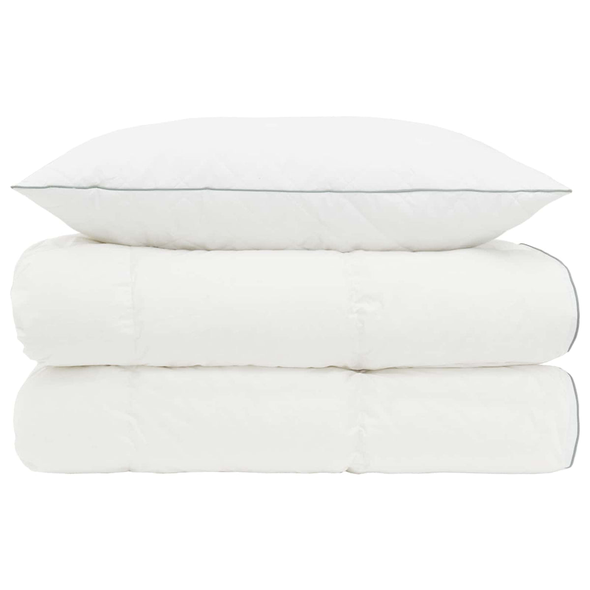 90% Goose Down Duvet Set FULDA 2 pcs 135 x 200 cm All Seasons 40 x 80 cm