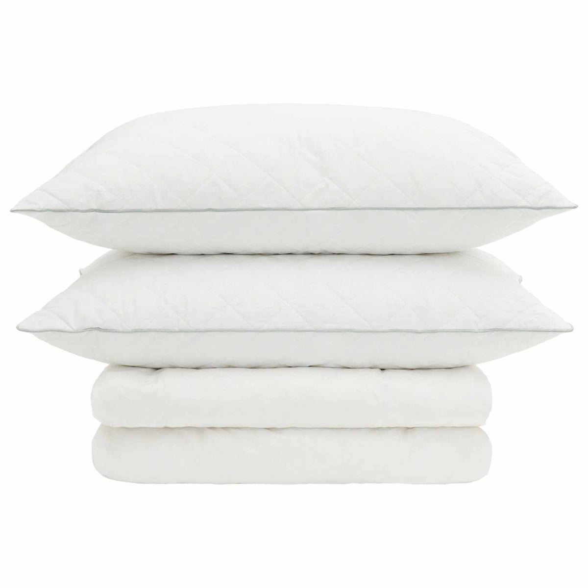 90% Goose Down Duvet Set FULDA 3 pcs 200 x 240 cm Summer White 30 x 50 cm