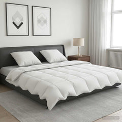 90% Goose Down Duvet Set FULDA 3 pcs 220 x 260 cm Summer White 60 x 60 cm