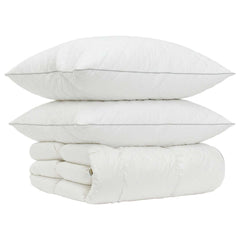 90% Goose Down Duvet Set FULDA 3 pcs 220 x 240 cm All Seasons 40 x 60 cm