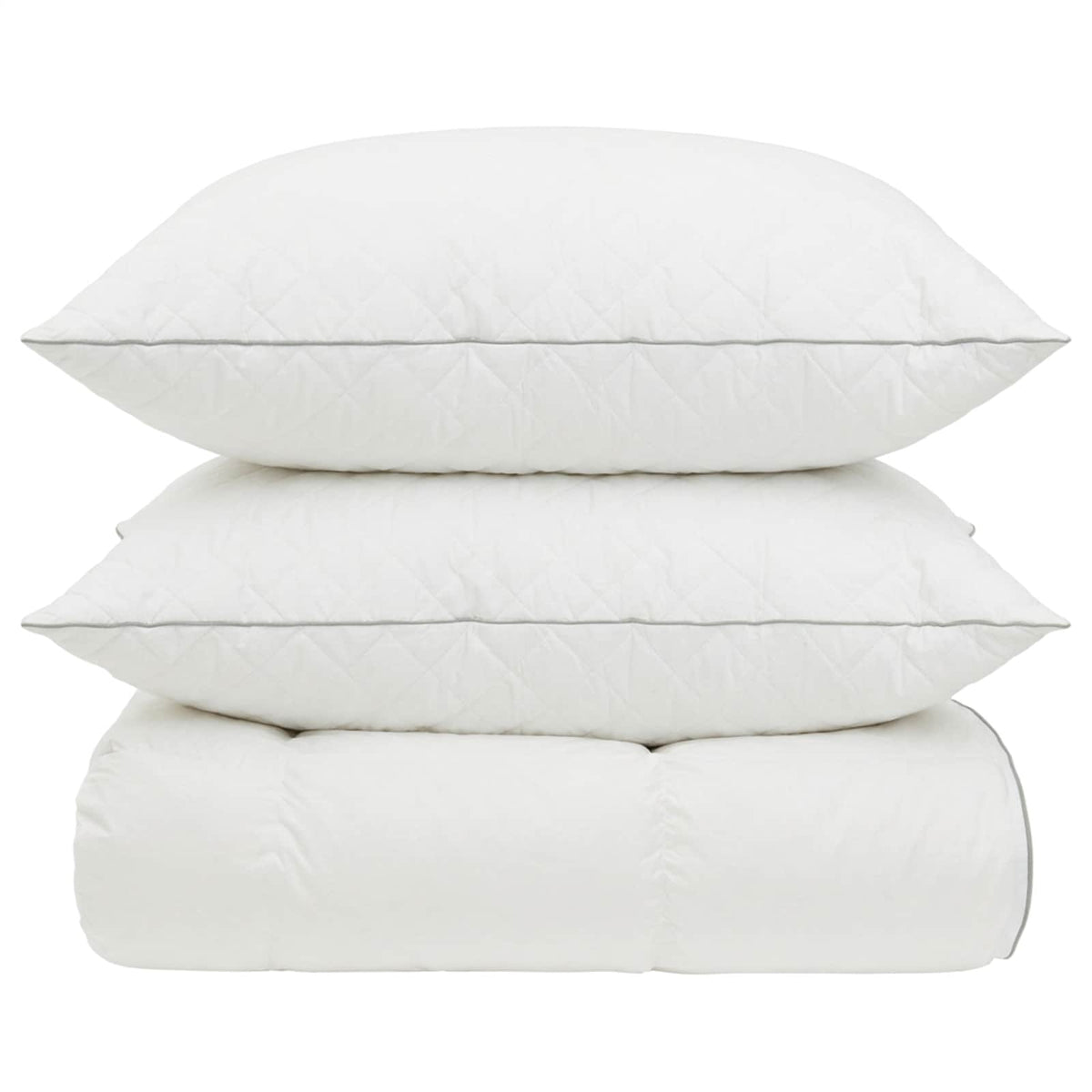 90% Goose Down Duvet Set FULDA 3 pcs 220 x 240 cm All Seasons 40 x 40 cm