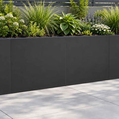 Retaining Wall Steel Black