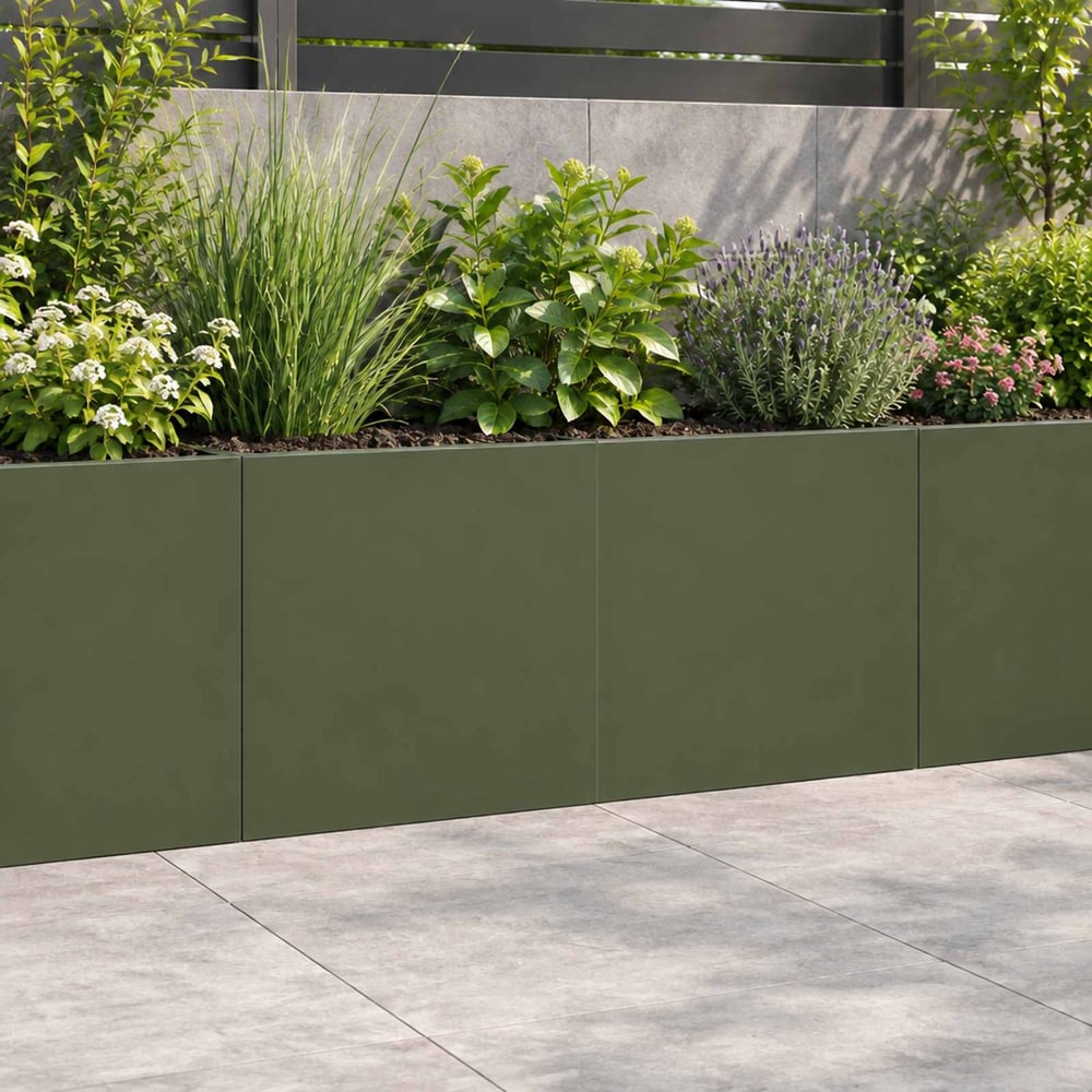 Retaining Wall Steel Olive green