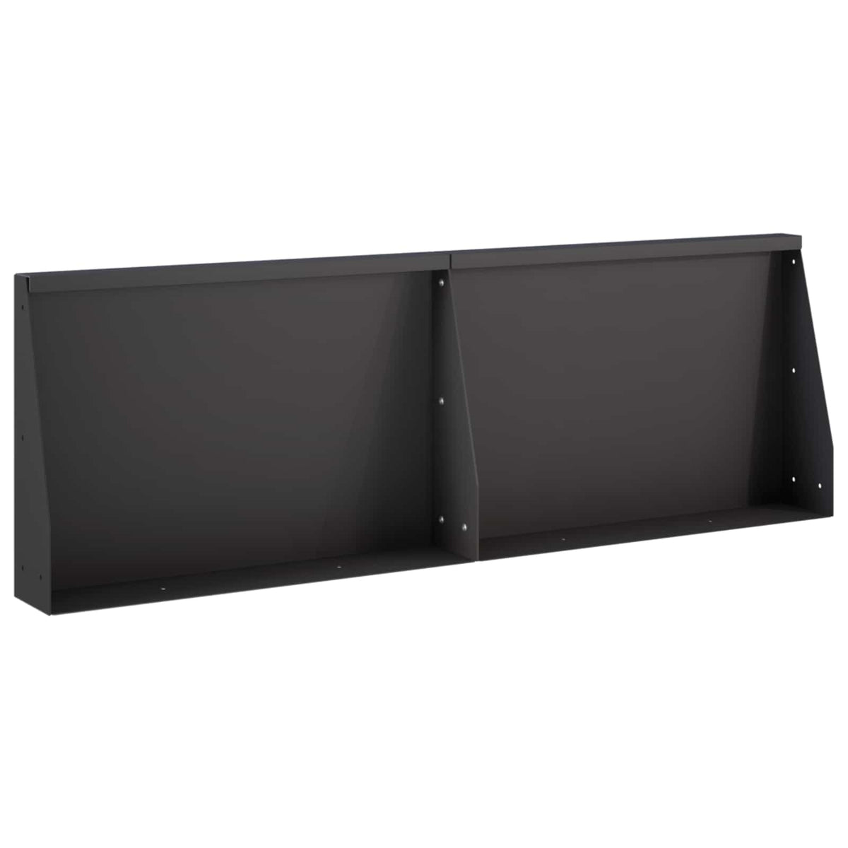 Retaining Wall 60 x 12 x 50 cm Steel 2 pcs Black