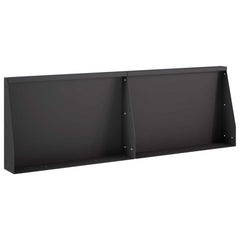 Retaining Wall 60 x 12 x 50 cm Steel 2 pcs Black