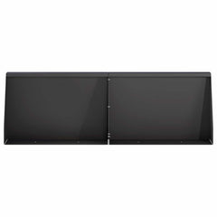 Retaining Wall 60 x 12 x 50 cm Steel 2 pcs Black