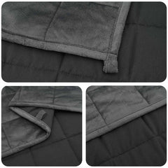 Weighted Blanket Fabric Anthracite 11 kg 230 cm 220 cm