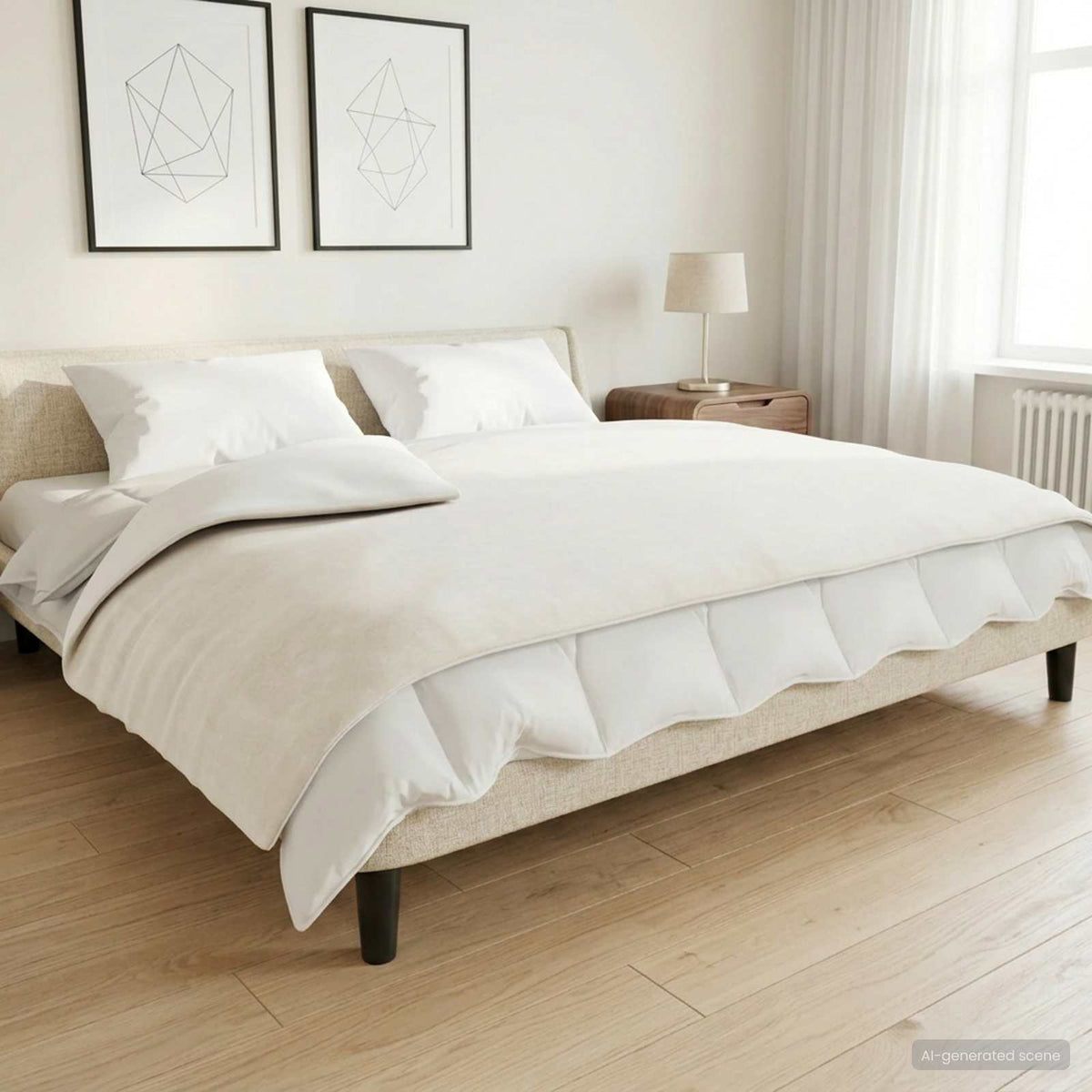 Weighted Blanket Fabric White