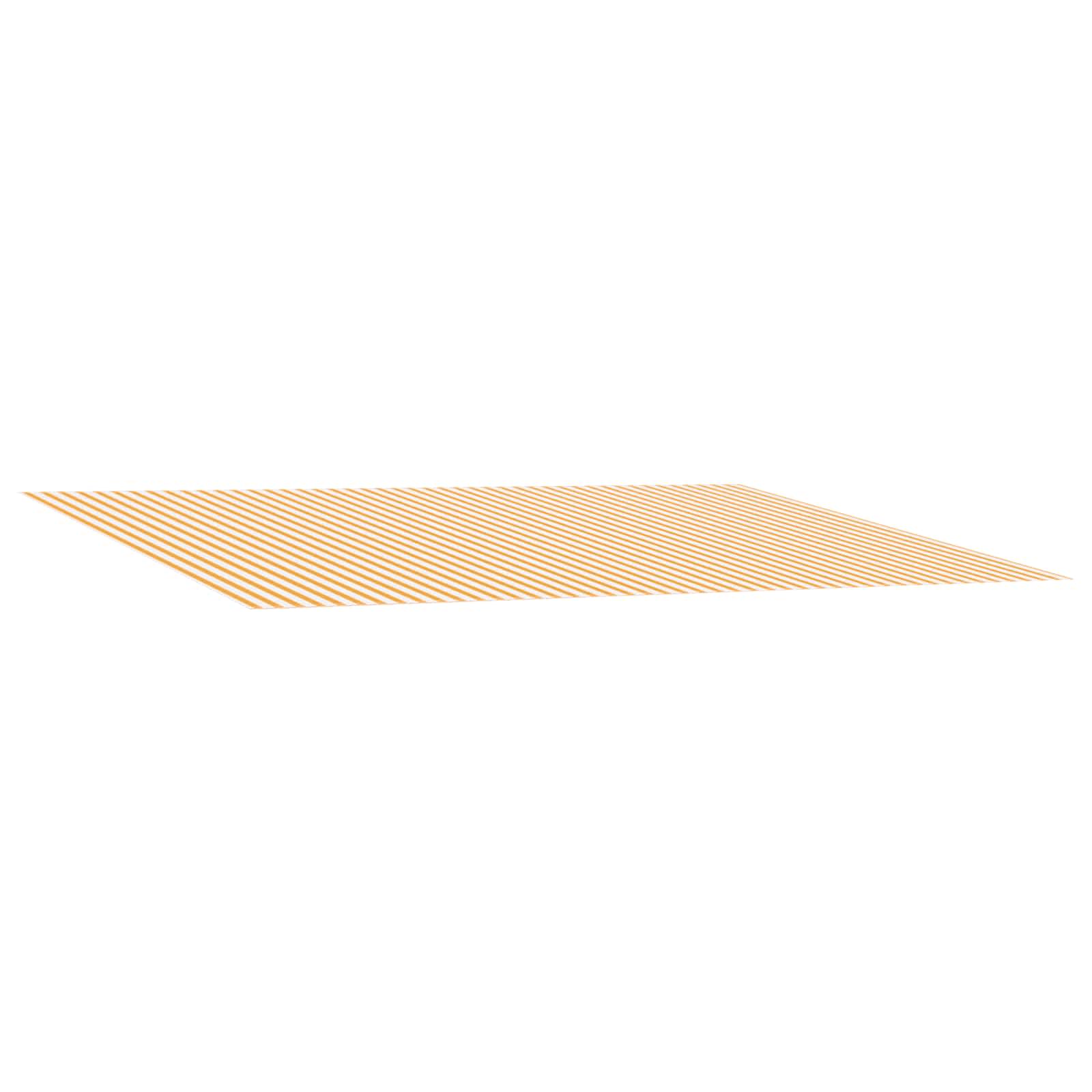 vidaXL Awning Replacement Fabric Yellow and White 400 x 300 cm 2