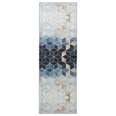 Rug Runner LESAKA Silver Diamond Velvet, image 2