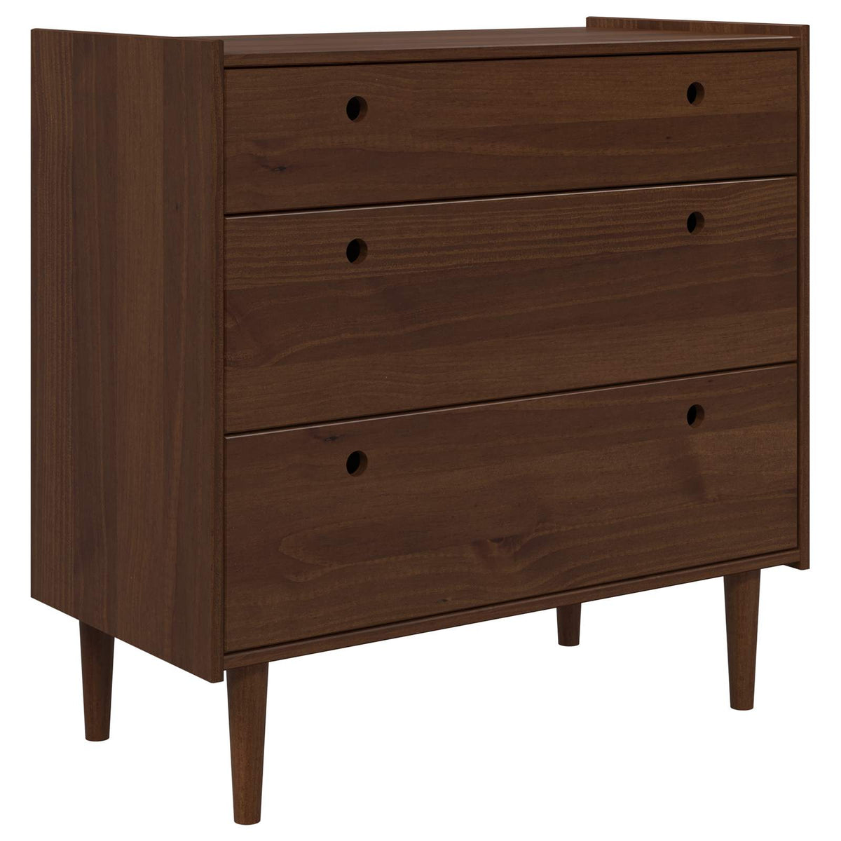 vidaXL Chest of Drawers BILBAO Dark Caramel 90 x 45 x 89 cm 2