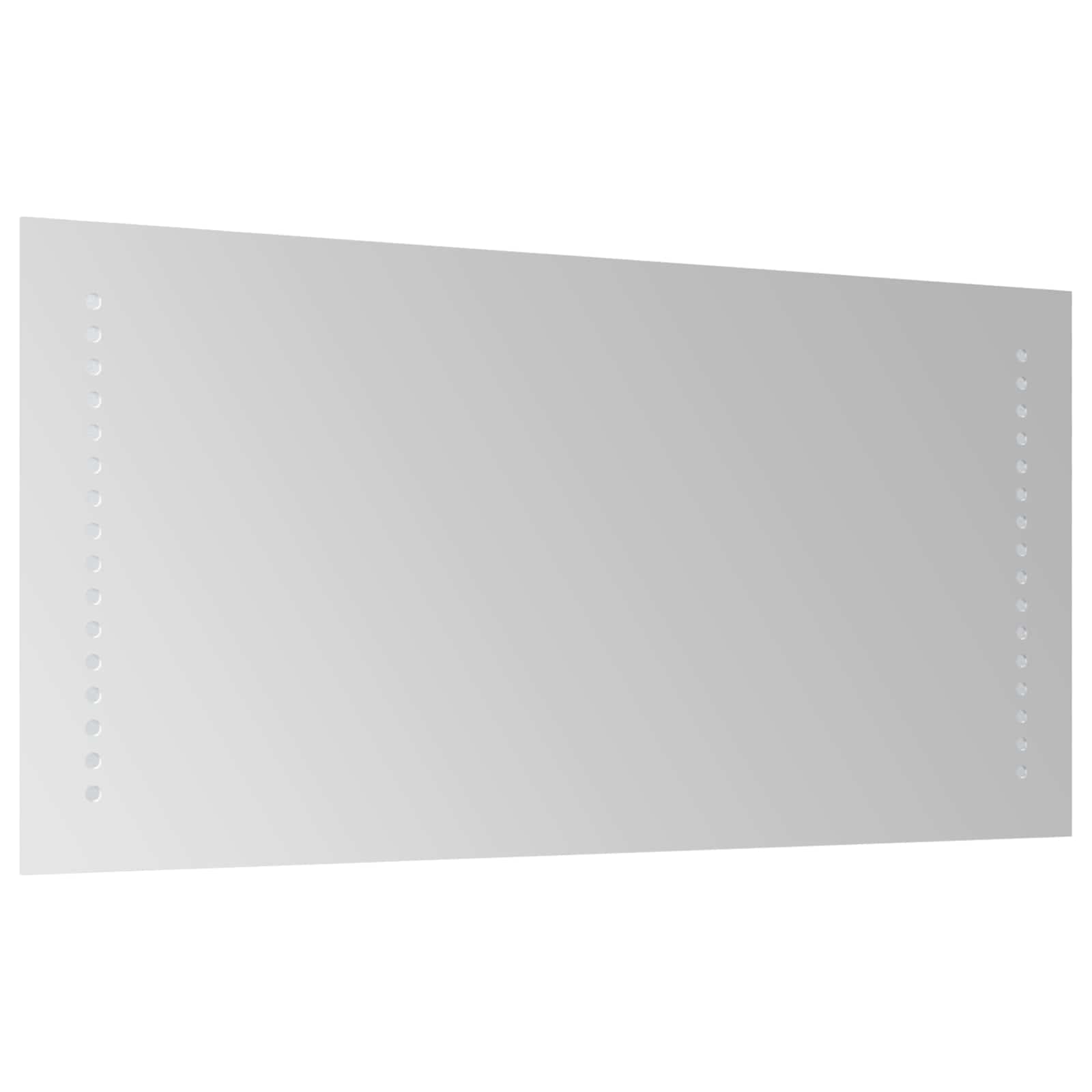 vidaXL LED Bathroom Mirror Transparent 60 x 30 cm Tempered Glass 4