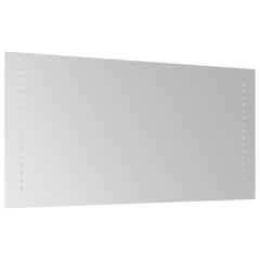 vidaXL LED Bathroom Mirror Transparent 60 x 30 cm Tempered Glass 4