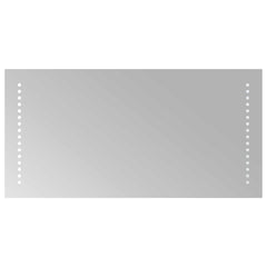 vidaXL LED Bathroom Mirror Transparent 60 x 30 cm Tempered Glass 2